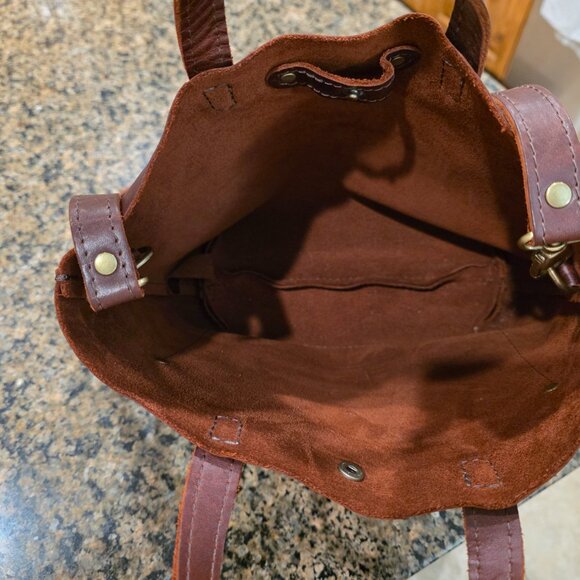 Portland Leather Mini Crossbody Tote - Picture 7 of 8